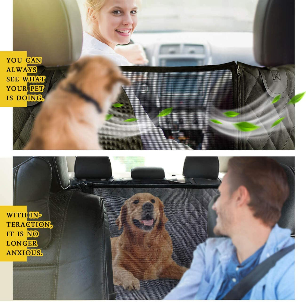 Petisia Waterproof Back Seat Dog Hammock