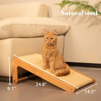 Petisia Wooden Sisal Cat Scratcher & Climbing Ramp